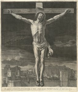 Chrystus umiera na krzyżu autorstwa Jean Morin, after Philippe de Champaigne