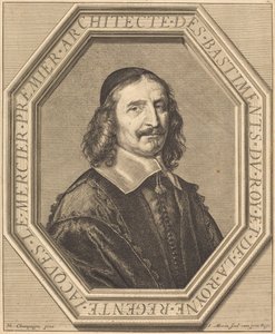 Jacques le Mercier autorstwa Jean Morin after Philippe de Champaigne