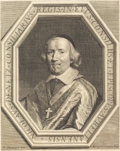 Nicolas de Netz autorstwa Jean Morin after Philippe de Champaigne
