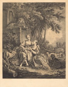 Dwóch powierników autorstwa Jean Ouvrier after François Boucher