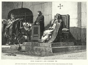 Papież Formozus i Stefan VII (rycina)