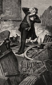 Śmierć Baudina - ilustracja z Histoire d