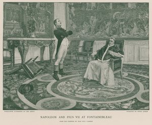 Napoleon i Pius VII w Fontainebleau autorstwa Jean Paul Laurens