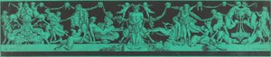 Bacchanale z postaciami egipskimi i klasycznymi autorstwa Jean Philippe Guy le Gentil, Comte de Paroy, after Charles Monnet