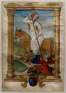 Cierpliwość, I. Les rondeaux des vertus, po 1515 (malowany i iluminowany pergamin) autorstwa Jean Pichore