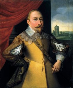 Portret Gustawa II Adolfa (olej na płótnie) autorstwa Jean Pierre (1806 39) Decreuse
