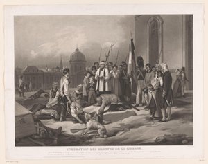 Pogrzeb ofiar rewolucji lipcowej Inhumation des Martyrs de la Liberté (tytuł na obiekcie)