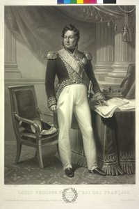 Król Francji Ludwik Filip (akwatinta) autorstwa Jean Pierre Marie Jazet
