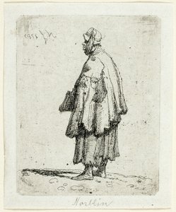 Kobieta żebraczka autorstwa Jean Pierre Norblin de La Gourdaine