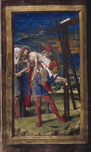Zdjęcie z krzyża z Lettres bâtardes, ok. 1490-1510