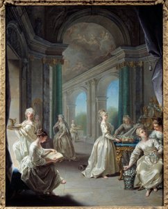 Nowoczesne dziewice. Obraz Jeana Raoux (1677 - 1734)