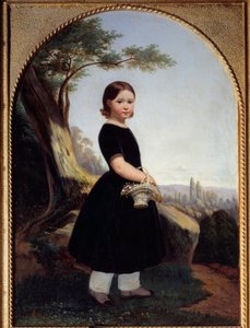 Portret dziewczynki (Esther Debost) Esther Debost, kuzynka artystki. Obraz Hippolyte Lazerges (1817-1887) 1843 Nd. 0,81x0,61 m Rouen, musee des Beaux Arts