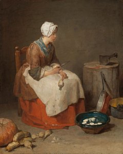 Pokojówka w kuchni autorstwa Jean Baptiste Simeon Chardin
