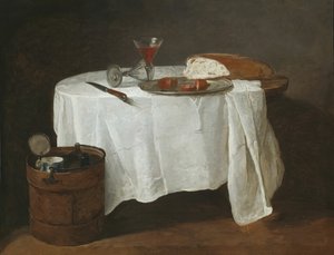 Biały Obrus, 173132. autorstwa Jean Baptiste Simeon Chardin
