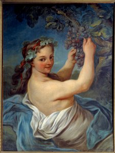 Obraz bachantki Jean Simon Berthelemy (1743-1811) XIX-wieczny Laon, Musee des Beaux Arts