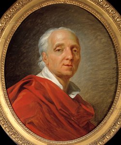 Wiek Oświecenia: „” Portret Denisa Diderota (1713-1784), pisarza i filozofa”” Obraz Jeana Simona Berthelemy (1743-1811) 1784 Wymiary 0,55 x 0,46 m. Paryż, Muzeum Carnavalet