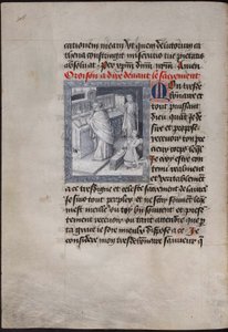 Msza św. z Filipem Dobrym. Księga Godzin Filipa Burgundii, ok. 1455 autorstwa Jean Tavernier