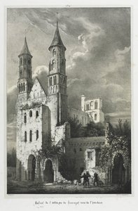 Ruiny opactwa Jumièges. autorstwa Jean Truchot