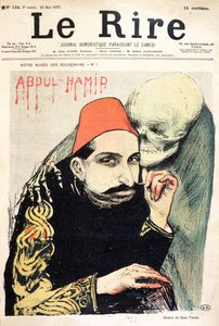 Karykatura Abd al-Hamida II (1842-1918) z „Le Rire”, 29 maja 1897