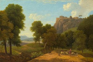 Pasterz ze swoją owczarnią, ok. 1930 1820. autorstwa Jean Victor Bertin