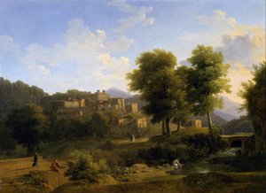 Widok na miasto w Sabine Hills autorstwa Jean Victor Bertin