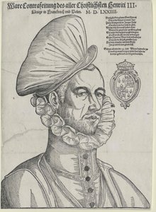 Król Francji Henryk III (druk) autorstwa Jean de (after) Court