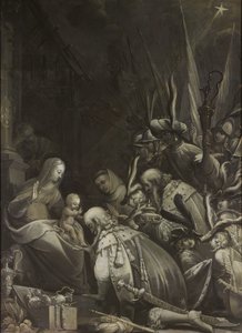 Adoracja Magów, 1636 autorstwa Jean de Saint Igny