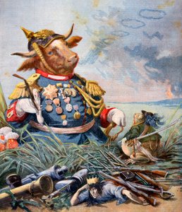 Żaba i wół, 1893 autorstwa Jean de la Fontaine