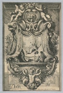 Projekt wylewek do wody święconej z „Inventions Pour Faire des Plaques” autorstwa Jean le Pautre