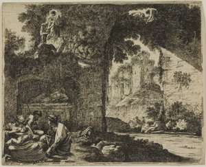 Pasterze w ruinach autorstwa Jean le Pautre
