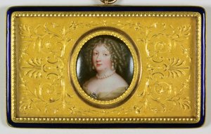 Pani o imieniu Madame De Montespan (emalia) autorstwa Jean the Elder Petitot
