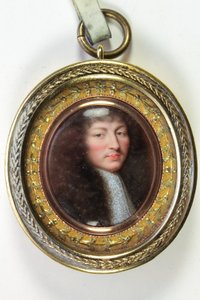 Ludwik XIV, król Francji (emalia)