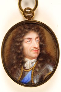 Karol II autorstwa Jean the Younger (attr.to) Petitot