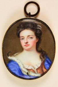 Queen Anne (akwarela na welinie) autorstwa Jean the Younger Petitot