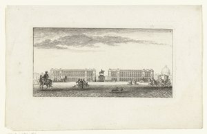 Widok na Plac Ludwika XV w Paryżu Vues de Paris (tytuł serii) Widoki Paryża (tytuł serii) autorstwa Jeanne Françoise Ozanne