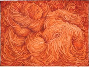 Wool Burnt Sienna, 2013 (gwasz na papierze)