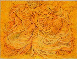 Wool Yellow, 2013 (gwasz na papierze)