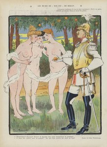 Muzy Rolanda z Berlina. Ilustracja do Le Rire autorstwa Jehan Testevuide
