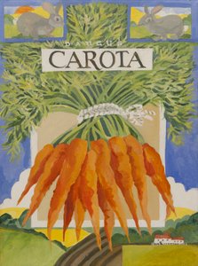 Carota, marchew (akryl)