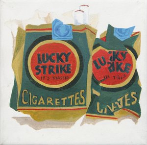 Zielone opakowania Lucky Strike (akrylowe) autorstwa Jennifer Abbott