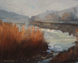Batson Creek Salcombe, jesień. olej na płótnie , 2016