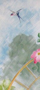 Pierwszy znak wiosny, 2009 (akryl i pastel na płycie)