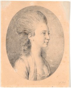 Portret Susanne Elisabeth Holm, zwanej Julie, pierwszej narzeczonej Juela autorstwa Jens Juel