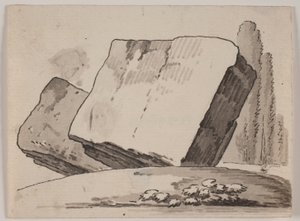 Fragmenty ruin i cyprysy autorstwa Jens Petersen Lund