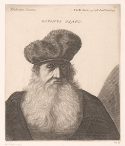 Portret Platona Boski Platon. (tytuł na obiekcie) Popiersia filozofów i królów (tytuł serii)