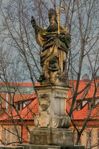 Pomnik św. Augustyna z Hippony na Moście Karola autorstwa Jeronym (1632 1709) Kohl