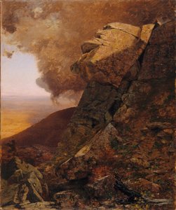Klif w górach Katskills autorstwa Jervis McEntee