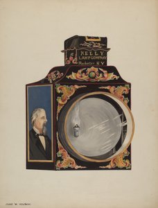 Reflektor lokomotywy autorstwa Jessie M. Youngs