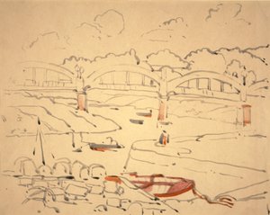 Ilustracja do „Księgi mostów”, ok. 1911 (akwarela i tusz na papierze)