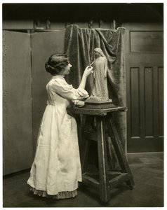 Bessie Potter Vonoh, ok. 1905-40 (zdjęcie żelatynowo-srebrowe) autorstwa Jessie Tarbox Beals